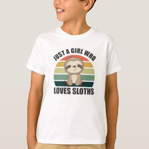 Gewoon een meisje dat van de Vintage van de luike T-shirt
