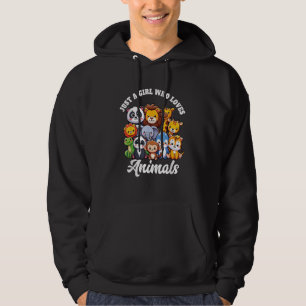 Gewoon een meisje dat van dieren houdt Wilde Mooie Hoodie