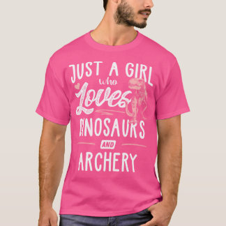 Gewoon Een Meisje Dat Van Dinosauriërs En Boogschi T-shirt