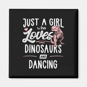 Gewoon Een Meisje Dat Van Dinosauriërs En Dansende Magneet