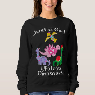 Gewoon een meisje dat van Dinosauriërs houdt Dinos Trui
