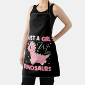 Gewoon een meisje dat van Dinosauriërs houdt Schort (Insitu)