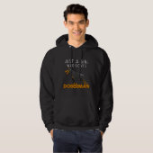 Gewoon een meisje dat van Doberman houdt 528 Hoodie (Voorkant volledig)