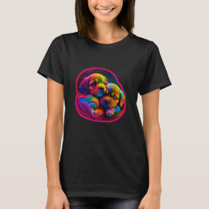 Gewoon een meisje dat van Dogs Cute Labrador Retri T-shirt