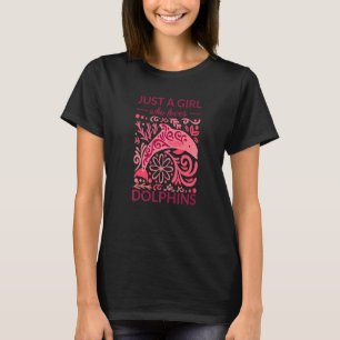 Gewoon een meisje dat van dolfijnen houdt die van t-shirt