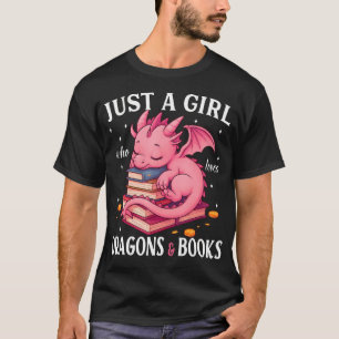 Gewoon Een Meisje Dat Van Draken En Boeken Houdt D T-shirt