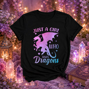 Gewoon Een Meisje Dat Van Draken Houdt - Fantasie  T-shirt
