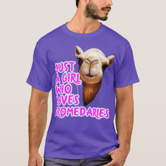 Gewoon een meisje dat van dromedarissen houdt t-shirt