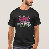 Gewoon een meisje dat van Duckpin Bowling Duckpin  T-shirt (Voorkant)