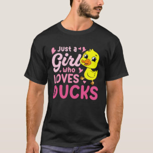 Gewoon een meisje dat van Ducks Harvest Farming Ba T-shirt