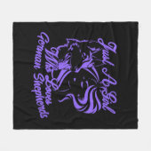 Gewoon een meisje dat van Duitse herders houdt Fleece Deken (Voorkant (Horizontaal))