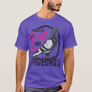 Gewoon een meisje dat van duivenliefhebbers 1 houd t-shirt
