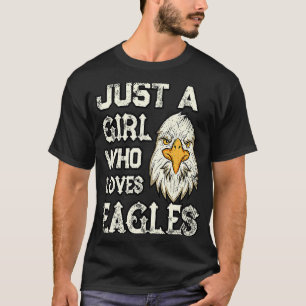 Gewoon een meisje dat van Eagles houdt T-shirt