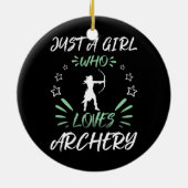 Gewoon een meisje dat van een aartsaartje houdt keramisch ornament (Achterkant)