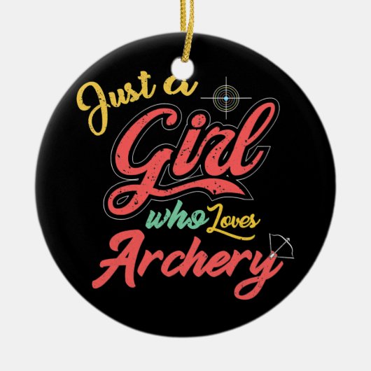 Gewoon een meisje dat van een aartsgift-vrouw houd keramisch ornament (Voorkant)