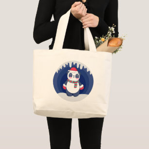 Gewoon een meisje dat van een pandas houdt - Kute  Grote Tote Bag