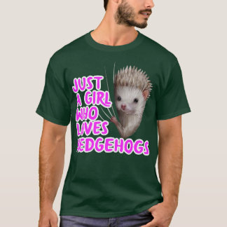 Gewoon een meisje dat van egels houdt 2 t-shirt