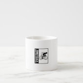 gewoon een meisje dat van fietsen houdt espresso kop (Voorkant)