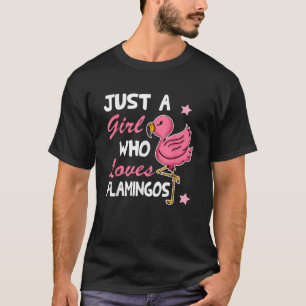 Gewoon een meisje dat van flamingo's houdt Funny P T-shirt