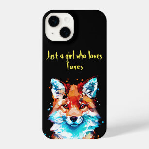 Gewoon een meisje dat van Foxes houdt iPhone 14 Hoesje
