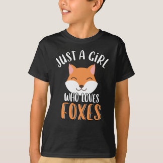 Gewoon een meisje dat van Foxes houdt, schimmel, r T-shirt