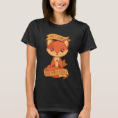 Gewoon een meisje dat van Foxes houdt T-shirt (Voorkant)