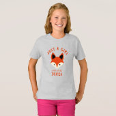 Gewoon een meisje dat van Foxes T-Shirt houdt (Voorkant volledig)