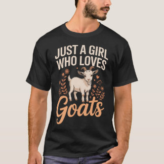 Gewoon Een Meisje Dat Van Geiten Houdt Geit T-shirt