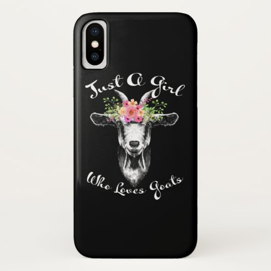 Gewoon een meisje dat van geitenhouderij houdt Case-Mate iPhone case (Achterkant)