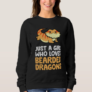 Gewoon een meisje dat van gekaarde dragons reptiel trui