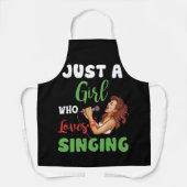 Gewoon een meisje dat van Gift houdt Schort (Voorkant)