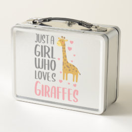 Gewoon een meisje dat van Giraffe houdt Gift Girl