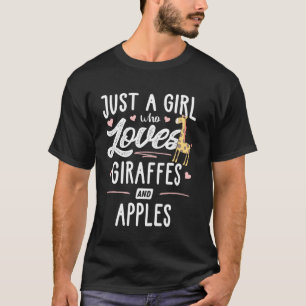 Gewoon een meisje dat van Giraffes houdt en Giraff T-shirt