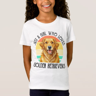 Gewoon Een Meisje Dat Van Golden Retrievers Houdt T-shirt