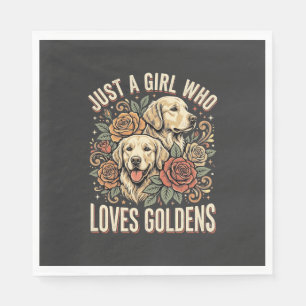 Gewoon een meisje dat van Goldens houdt Servet