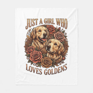 Gewoon een meisje dat van Goudse hondenrozen houdt Fleece Deken