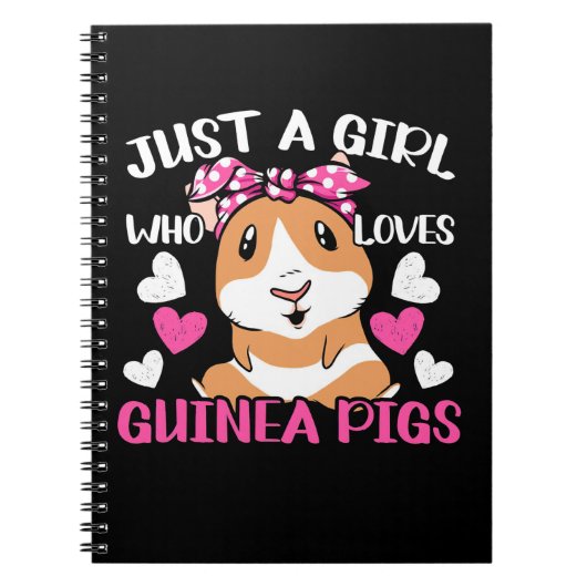 Gewoon een meisje dat van Guinee houdt Notitieboek (Voorkant)