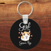 Gewoon een meisje dat van Guinee houdt Sleutelhanger (Voorkant)