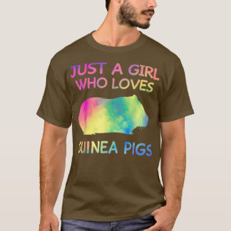 Gewoon een meisje dat van Guinee Pigs Funny Guinee T-shirt