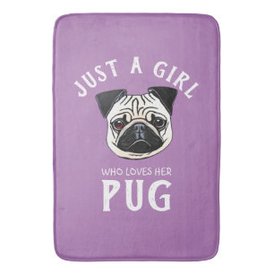 Gewoon een meisje dat van haar houdt badmat