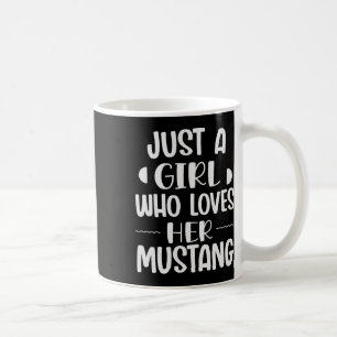 Gewoon een meisje dat van haar Mustang Horseck Rid Koffiemok