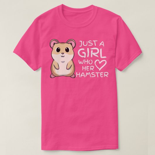 Gewoon een meisje dat van haar stomme hamster-huis t-shirt (Design voorkant)