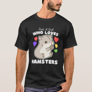 Gewoon een meisje dat van Hamsters Cute Girls Hams T-shirt