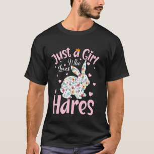 Gewoon Een Meisje Dat Van Hazen Houdt Vrouwen Meis T-shirt