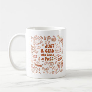 Gewoon een meisje dat van Herfst houdt Koffiemok