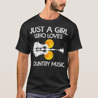 Gewoon een meisje dat van het Shirt Muziek in het