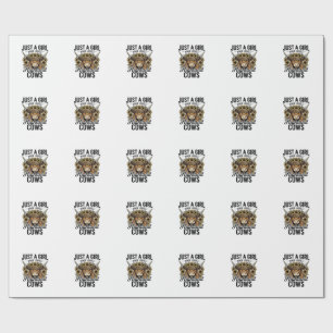 Gewoon Een Meisje Dat Van Highland Koeien Houdt Vi Cadeaupapier