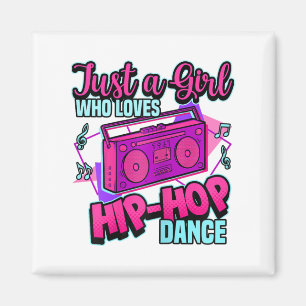 Gewoon een meisje dat van hip-hopdansdansdansen ho magneet