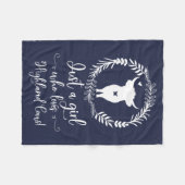 Gewoon een meisje dat van hoerlandkoeien houdt, Si Fleece Deken (Voorkant (Horizontaal))