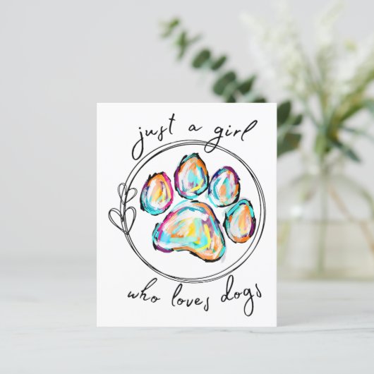 Gewoon een meisje dat van Honden houdt (Staand voorkant)